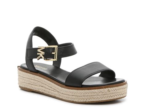 gold sandals heels dsw michael kors|Michael Kors flat sandals DSW.